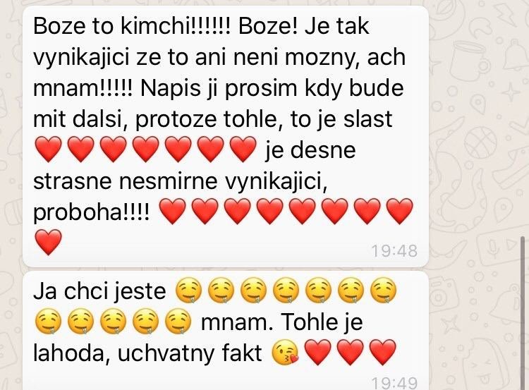 Recenze zákazníka — Boze to kimchi